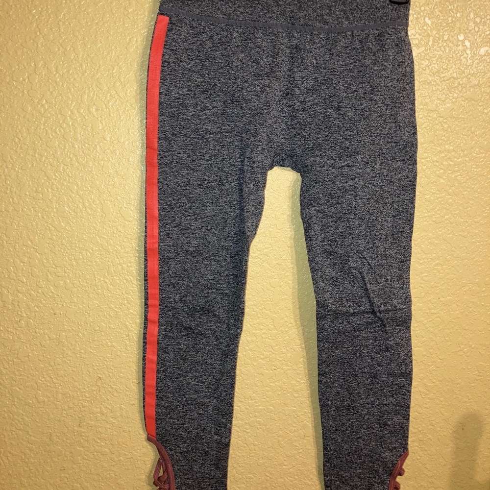Gray w/pink sides leggings